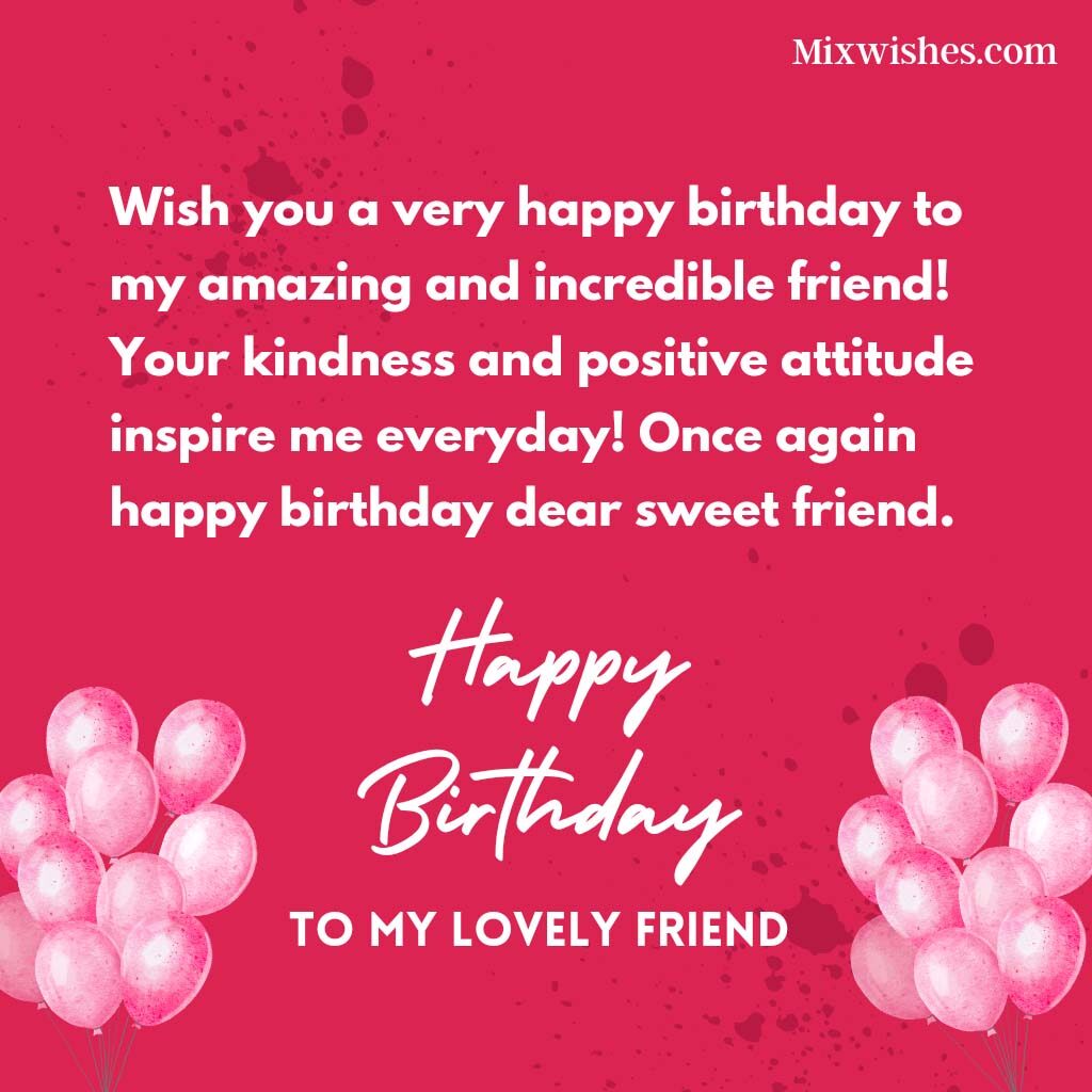 70+ Sweet Birthday Wishes For Female Friend 2023