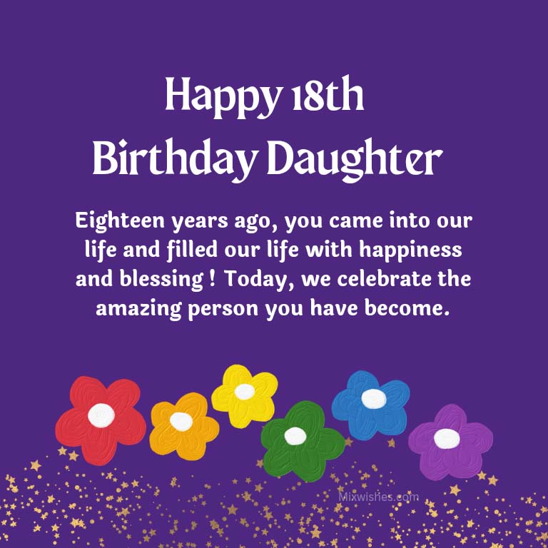 18th Birthday Wishes for Daughter, Greetings and Images