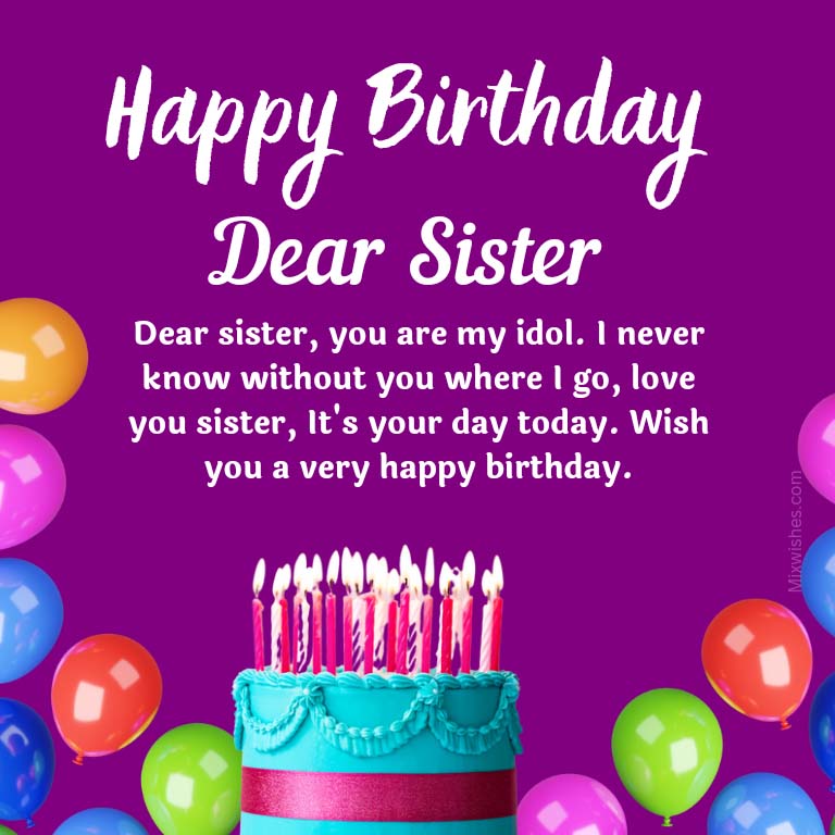 Birthday Wishes for Elder Sister 